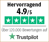 Hervorragende Bewertung bei Trustpilot