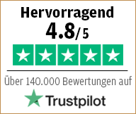 Hervorragende Bewertung bei Trustpilot